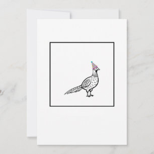 Fasan, Vogelmotiv Einladung