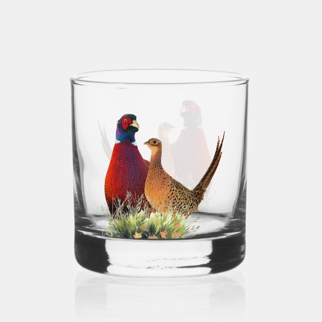 Fasan  whiskyglas (Vorderseite)
