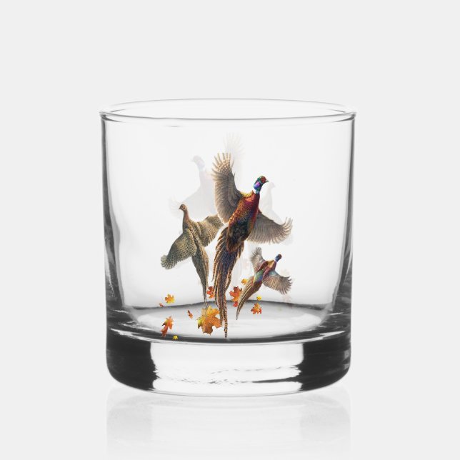 Fasane für immer whiskyglas (Vorderseite)