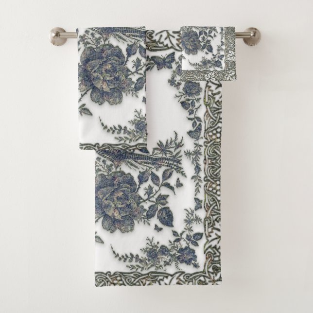 Fasane in Blume Badhandtuch Set (Insitu)