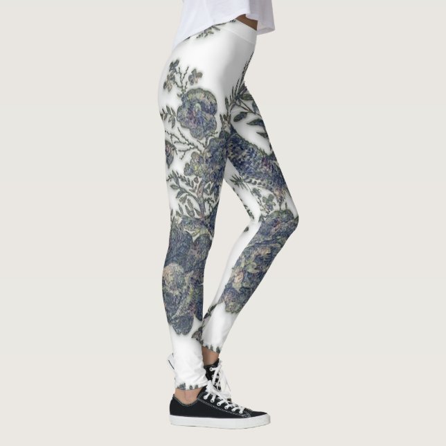 Fasane in Blume Leggings (Rechts)