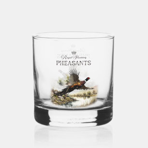 Fasane, königliche Jagd Whiskyglas