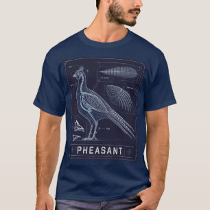 Fasanen Anatomie Blueprint T-Shirt