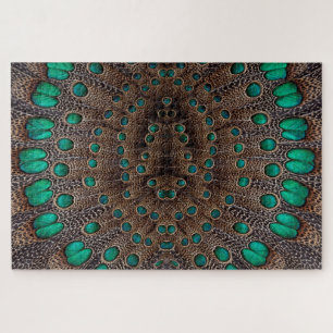 Fasanenfeder-Fraktal-Design Puzzle