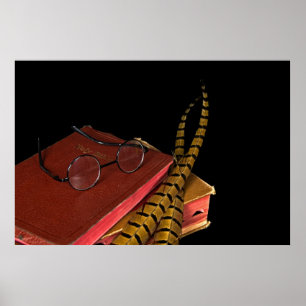 Fasanenfedern in der Bibel Poster