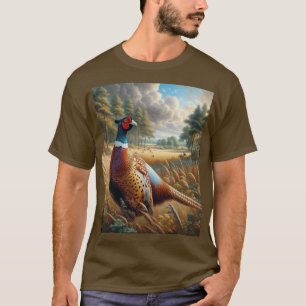 Fasanenjagd Herren Braunes T-Shirt
