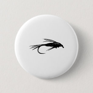 Fasanenschwanz-Nymphe-Emerger-Fliegenfischen Flieg Button