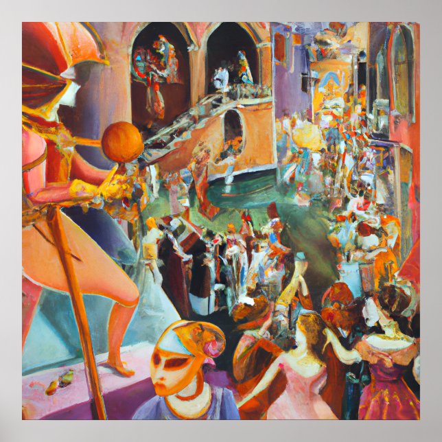 Fasching in Venedig Poster (Vorne)