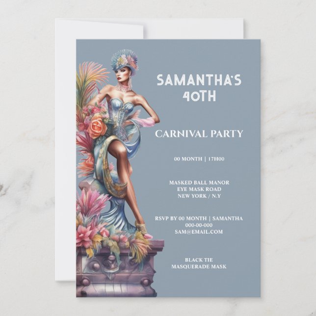 Faschingsfestival Parco delle camelie Gay Pride Pa Einladung (Vorderseite)