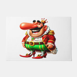 Faschingsprinz mit langer Nase - Fasching Karneval Fußmatte