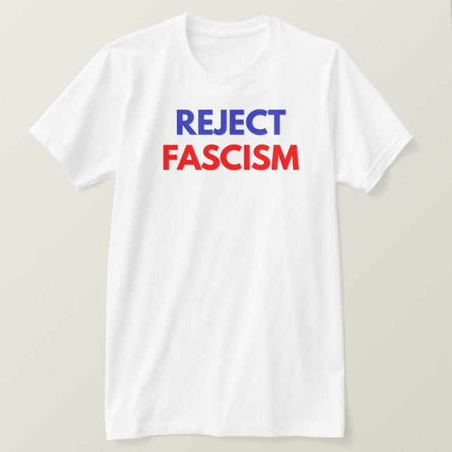 Faschismus ablehnen T-Shirt (Design vorne)