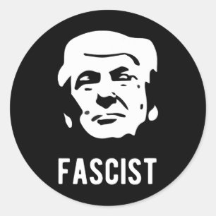 Faschist Anti-Trump Runder Aufkleber