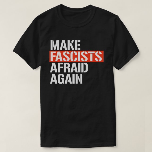 Faschisten wieder abschrecken T-Shirt (Design vorne)