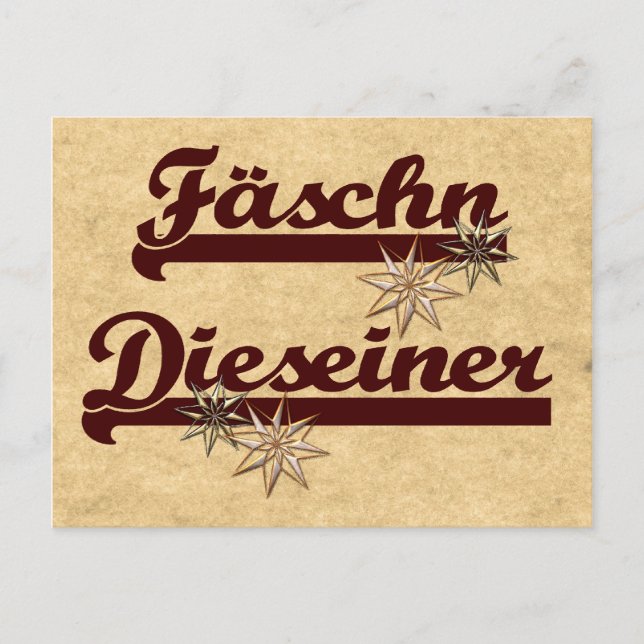 Fäschn Dieseiner Postkarte (Vorderseite)