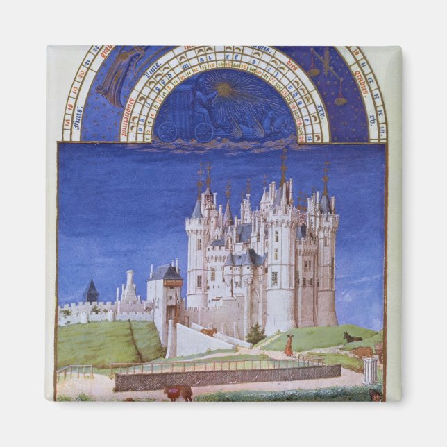 Fascimile des September: Weinlese Magnet (Vorne)