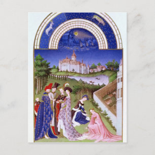 Fascimile von April" Postkarte