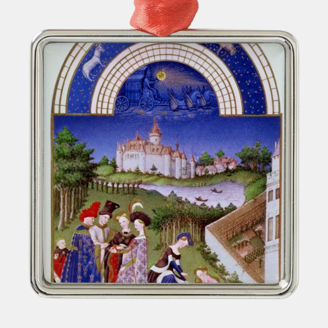 Fascimile von April Silbernes Ornament (Vorne)