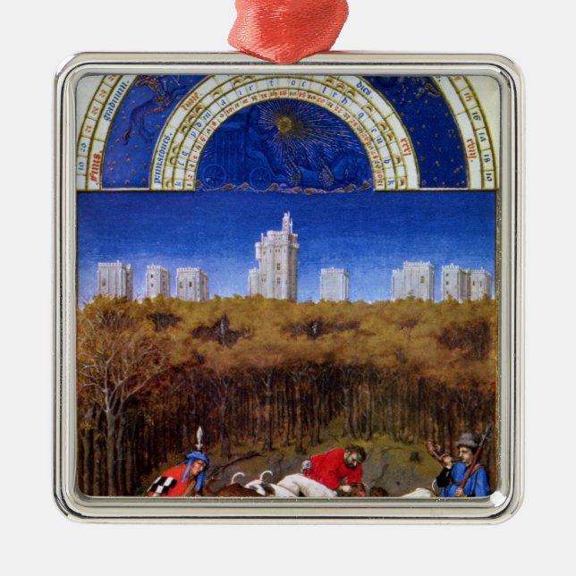 Fascimile von Dezember Silbernes Ornament (Vorne)