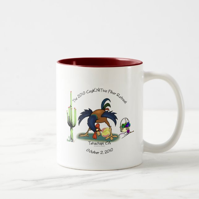 Faser-Rückzug 2010, weil einmal gerade… war Zweifarbige Tasse (Rechts)