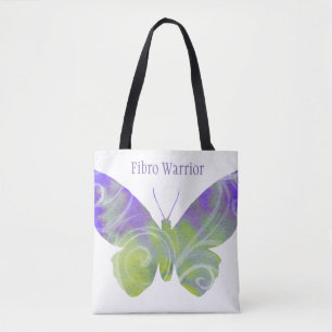 Faser Schmetterlings-Tasche mit schwarzen Griffen