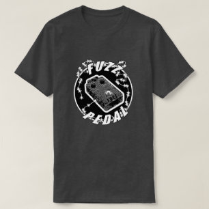 Fäserchen-Pedal - Elektroschock-Schwarzes u. Wei T-Shirt