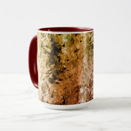 Fasergewebe im seltenen Alter und Schmutz oder Bre Tasse