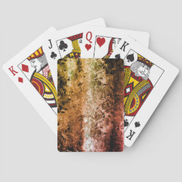 Faserstruktur und verbrannte oder schmutzige Fleck Spielkarten