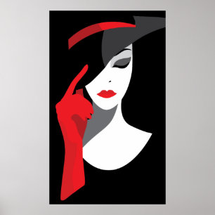 Fashion Art Deko elegante stilvolle Illustration