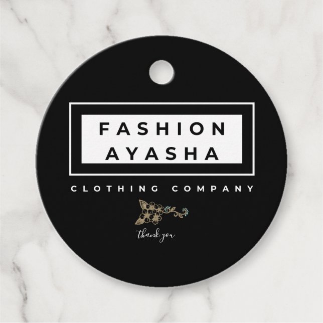 Fashion Ayasha Vielen Dank Geschenkanhänger (Vorderseite)
