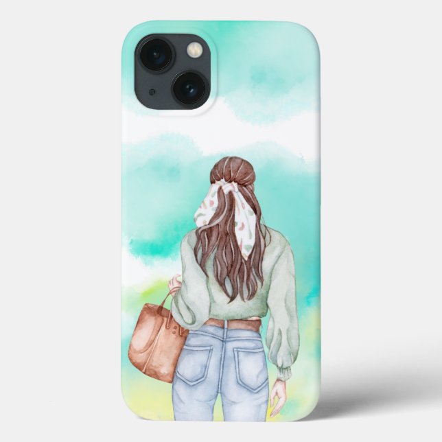 Fashion Beautiful Girl Case-Mate iPhone Hülle (Rückseite)