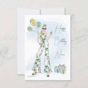 Fashion Birthday Card Karte