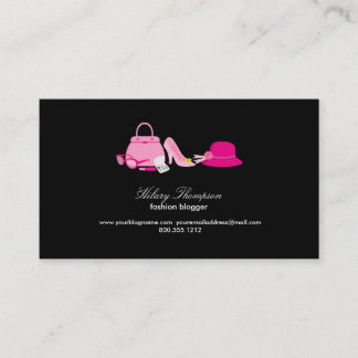 Fashion Blogger Calling Cards Telefonnummerkarte