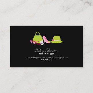 Fashion Blogger Calling Cards Telefonnummerkarte