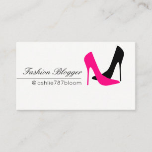 Fashion Blogger, Social Media, folgen Sie mir Visitenkarte