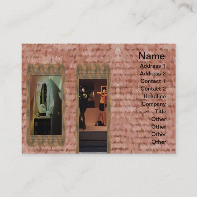 Fashion Boutique Business Card Visitenkarte (Vorderseite)