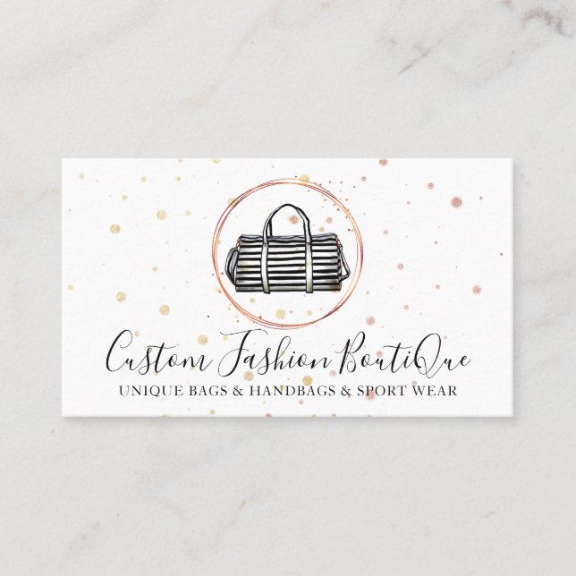 Fashion Boutique Girly Wallet Handbag Visitenkarte (Vorderseite)