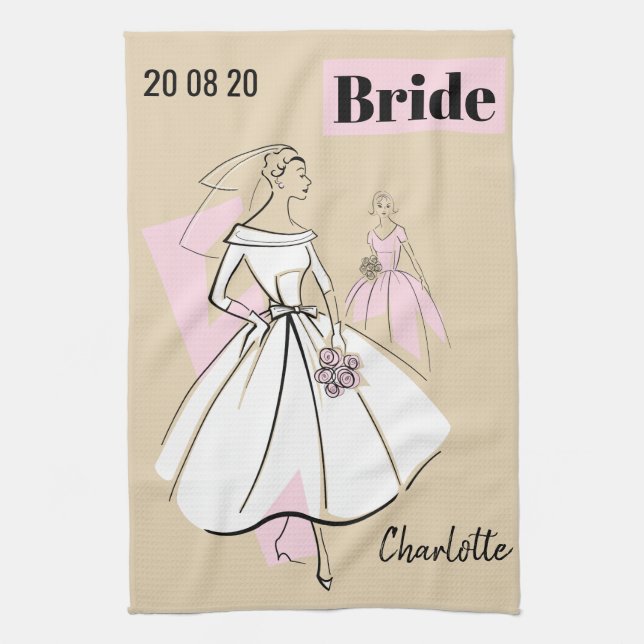 Fashion Bride Neutral Group Bridge Küchentuch (Vertikal)