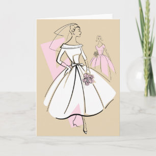 Fashion Bride Neutral Group Grußkarte Karte