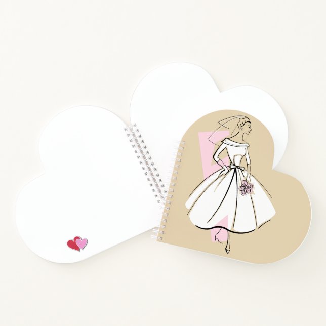 Fashion Bride Neutral Notebook Herz Notizbuch (Innenseite)