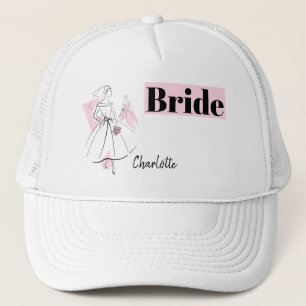 Fashion Bride Pink Group Bridge-Hut Truckerkappe