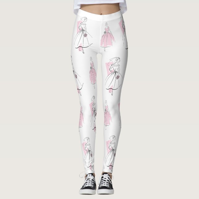 Fashion Bride Pink Group Leggings (Vorderseite)