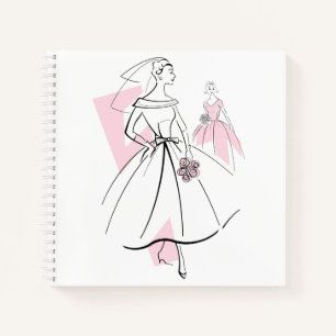 Fashion Bride Pink Group Notebook-Platz Notizbuch