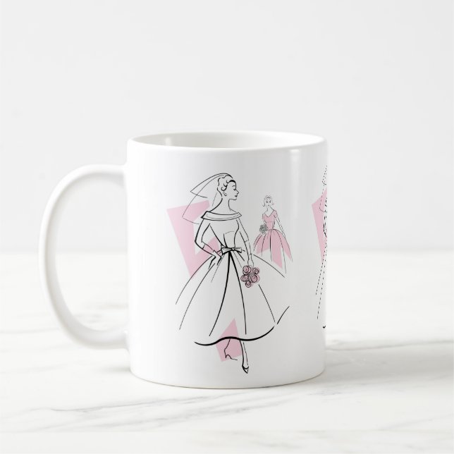 Fashion Bride Pink Group Tasse (Links)