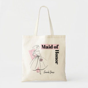 Fashion Bride Pink Trauzeugin Name Budget Tasche