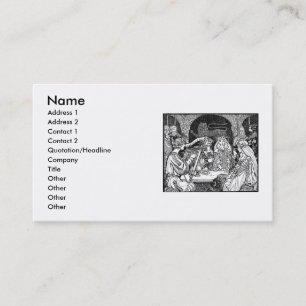 Fashion Business Card Mittelalter Visitenkarte