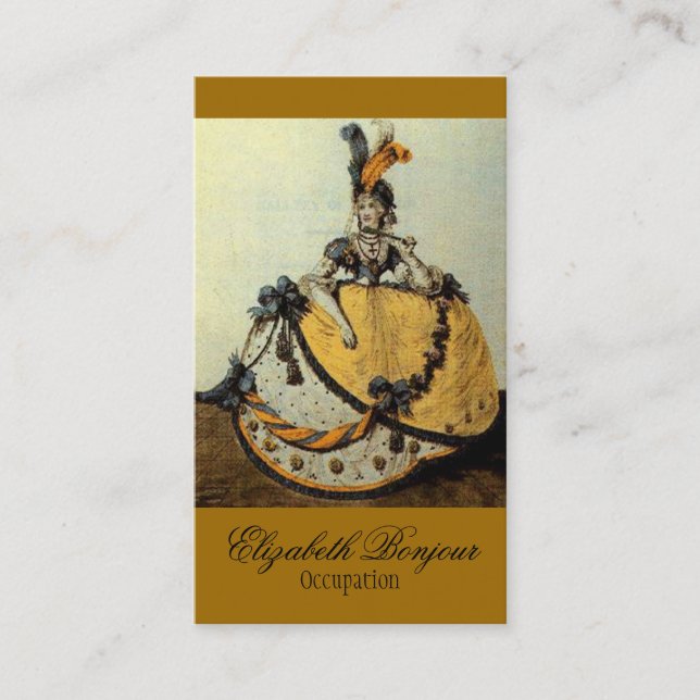 Fashion Catalog ~ Visitenkartenkleidung Vintag Visitenkarte (Vorderseite)