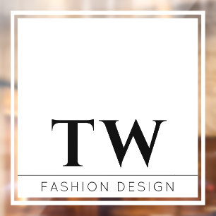 Fashion Company Signing White Window Cloning Fensteraufkleber