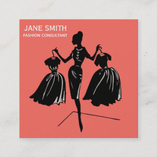 Fashion Consultant freiberuflich beruflich modern Quadratische Visitenkarte