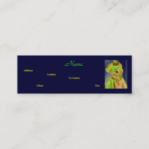 Fashion Designer Spring I Business Card Mini Visitenkarte