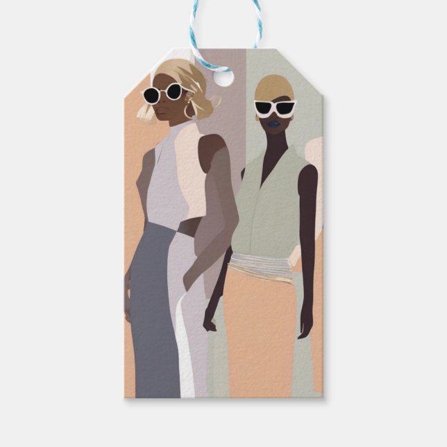 Fashion Diva Gift Tag Geschenkanhänger (Vorderseite)